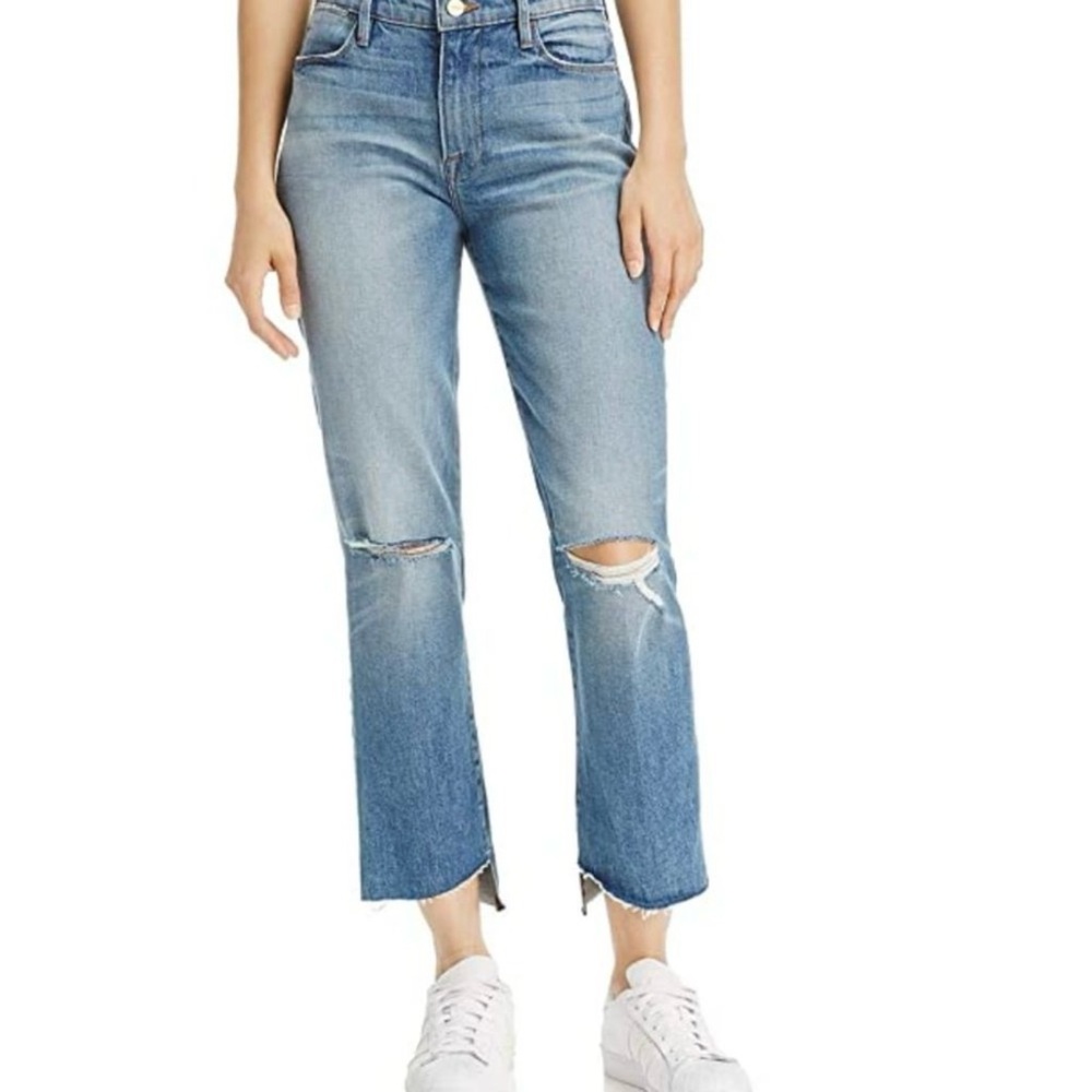 FRAME | Le High Straight Distressed Modern Casual Jeans Size 30